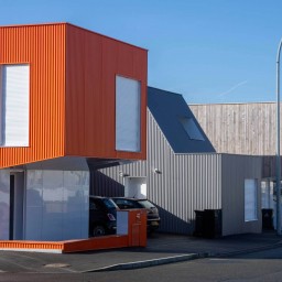 Maisons individuelles locatif social par B3 Ecodesign <br />
Architecte : 2A DESIGN